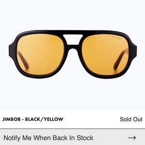 Poppy Lissiman Women's Black and Orange Sunglasses